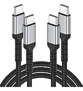 6ft USB C to C Cable Long, 2Pack USB Type C to Type C Cable Fast Charging Android Charger Cord US...