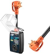30 Amp RV Surge Protector,5000Joules,Waterproof Circuit Analyzer,High/Low Voltage Protection, and...