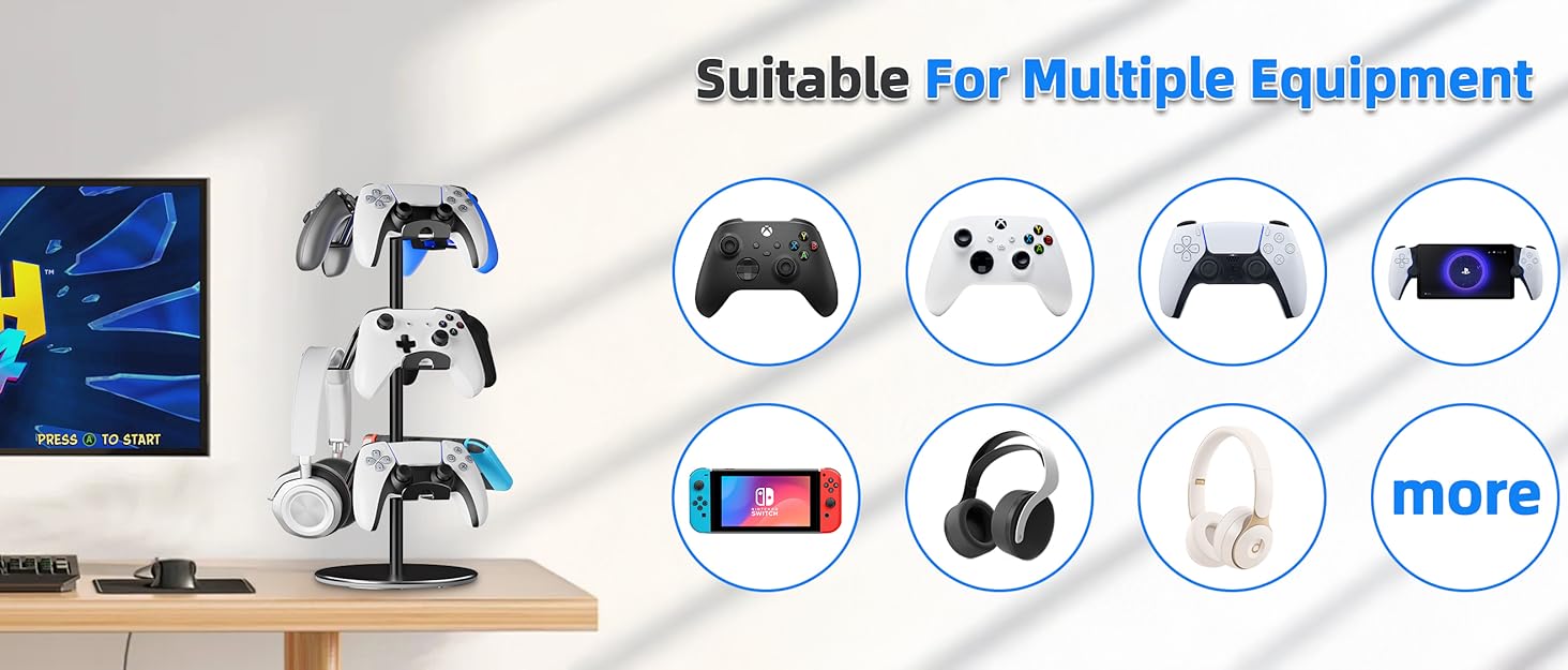 Gaming Controller Stand for Xbox PS5 PS4 Switch