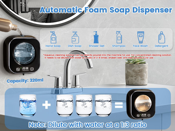 auto soap dispenser electric soap dispenser touchless dish soap dispenser