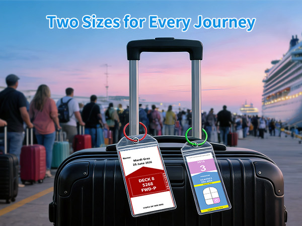 CASMONAL Large Size Cruise Luggage Tag Holders