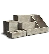 3 Piece Rustic Desk Organizer Set
