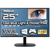 ASRock 25 inch 100 Hz Light Gaming Monitor for Home Office (Low Blue Light &amp; Flicker-Free) IPS