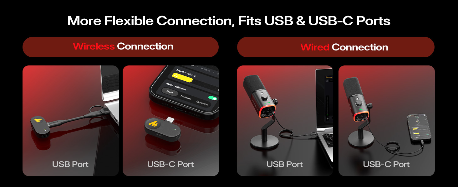 wireless dynamic gaming microphone for pc