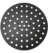 Quantfire 17" Cast Iron Bottom Fire Grate, BBQ High Heat Charcoal Plate for XL&amp;XXL Big Green Egg,...