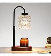 MEIXISUE Black Candle Warmer Lamp with Dimmer and Timer,Home Decor Lamp for Scented Jar,Electric ...