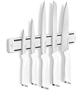 Diamosteel 6PCS Kitchen Knife Set with Magnetic Knife Holder for Wall, Ultra Sharp Knives Set for...