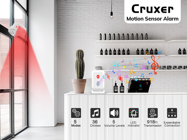 wireless motion door bell alarm chime