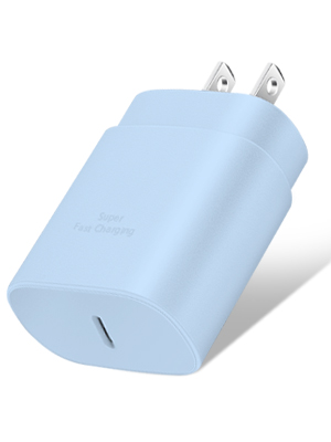 usb c charger blue