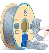 YOUSU Grey TPU Filament 1.75mm,TPU95A (42D) Flexible Soft Rubber 3D Printer Filament TPU Grey 1kg...