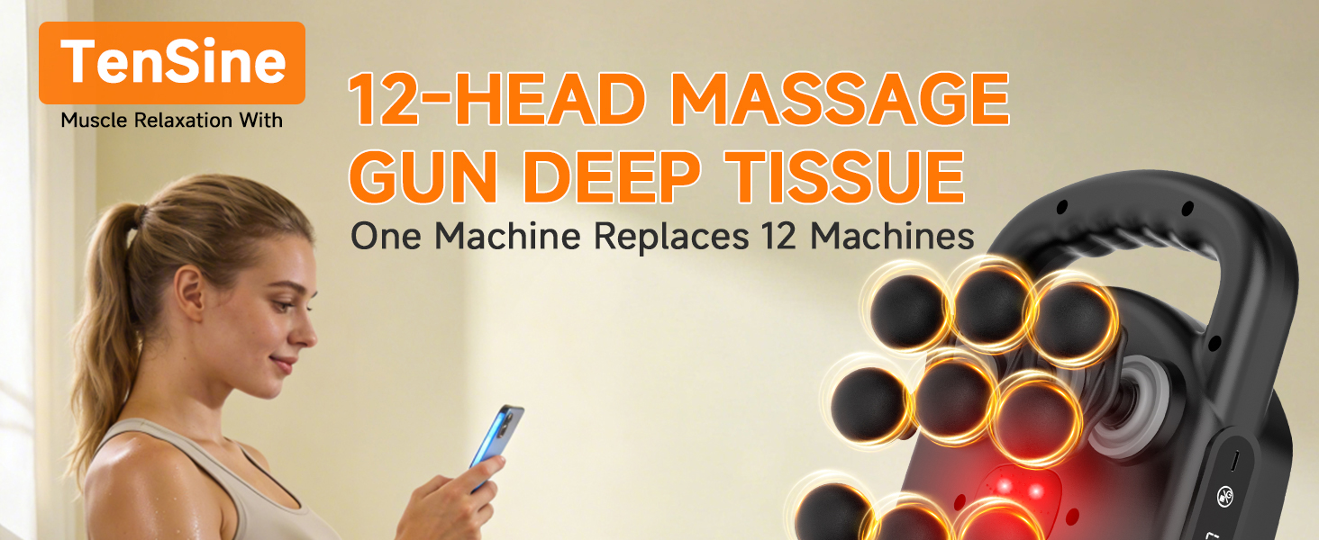 12 Head Massage Gun Deep Tissue