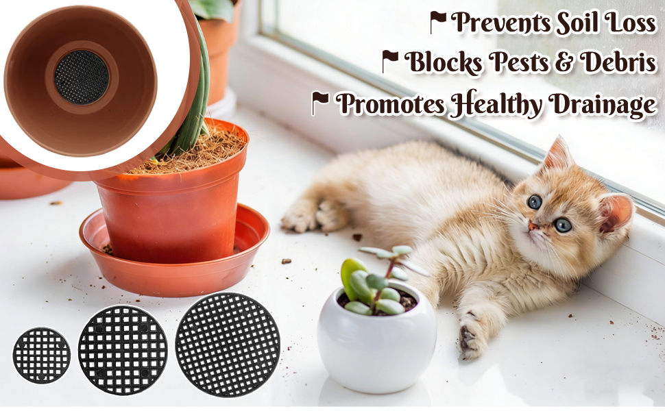 Plant Pot Mesh Hole Cover