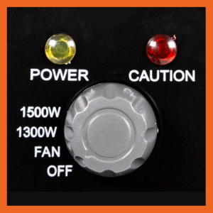 comfort zone space heater has 2 heat settings