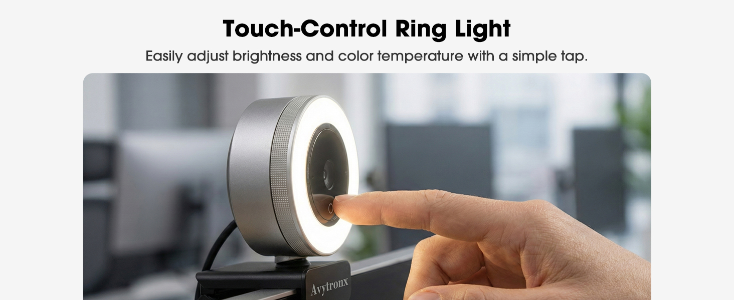Touch- Control Ring Light