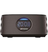 Emerson Portable Dual Alarm with FM Radio, Bluetooth Speaker, 10W Stereo, USB Charge IN, Hands Fr...