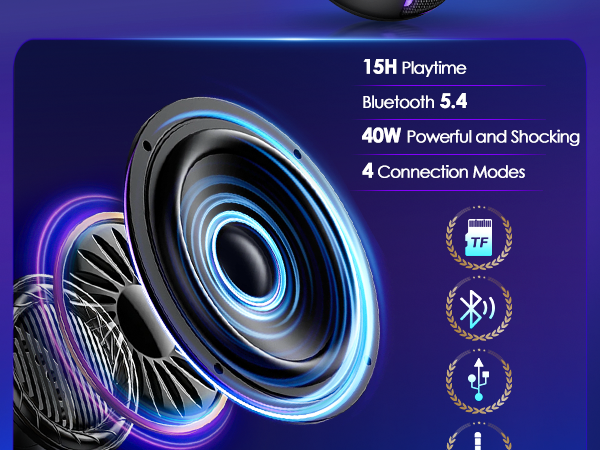 Speakers Bluetooth Wireless
