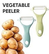 Vegetable Peelers - Ceramic Potato Peelers Set of 2 - Veggie/Fruit Peelers for Kitchen - Slicer w...