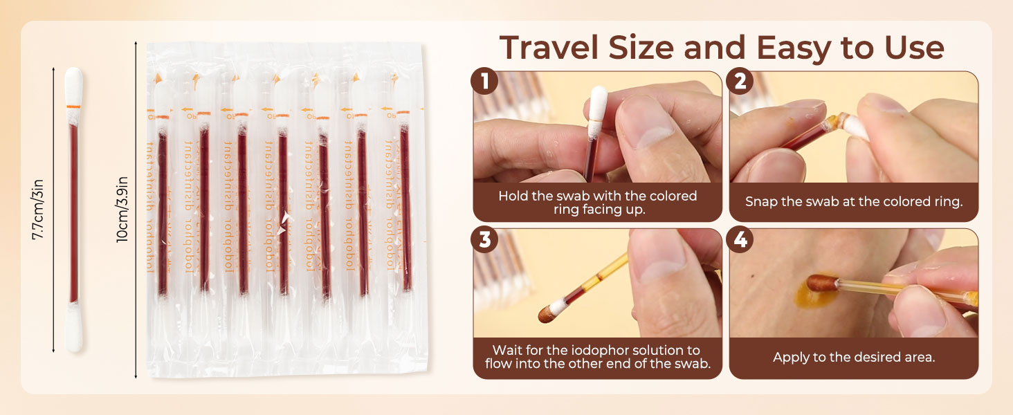 Disposable Povidone Iodine Swabsticks