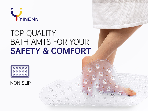 shower safety bath bathtub mat tub bath plastic extra large suction cup soft resistant