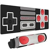 Retro Cool Video Game Console Buttons Gaming Keyboard Mouse Pad Mousepad Huge Extended XL Stitche...