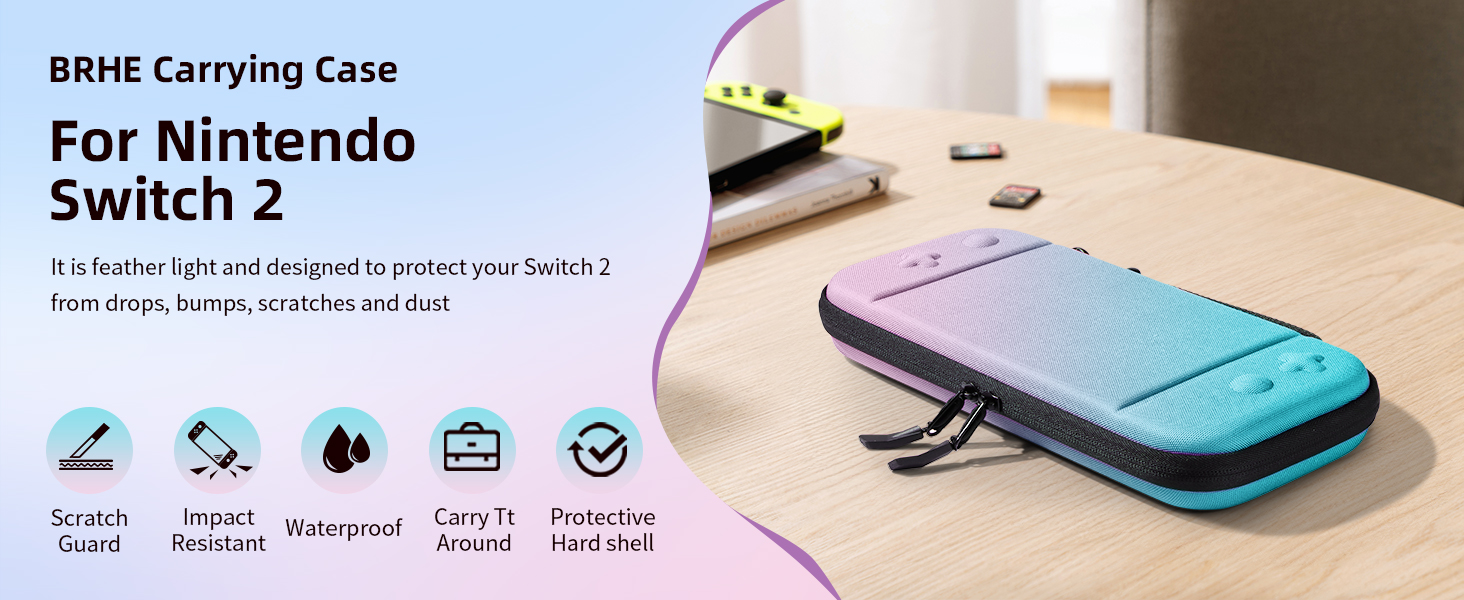 Switch 2 Carry Case Compatible with Nintendo Switch 2 Console
