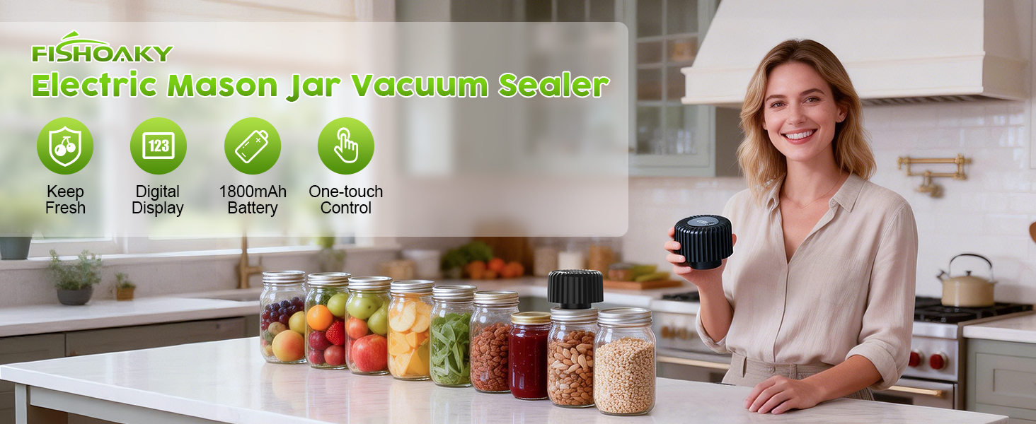 Electric Mason Jar Vacuum