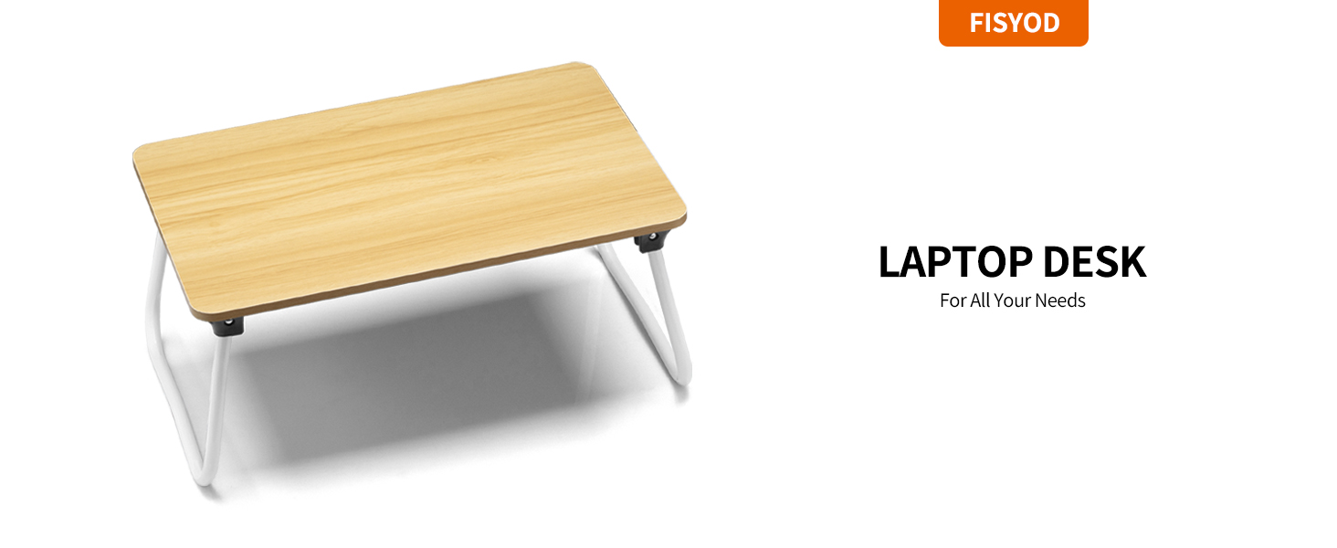 FISYOD Foldable Lap Table Laptop Bed Desk