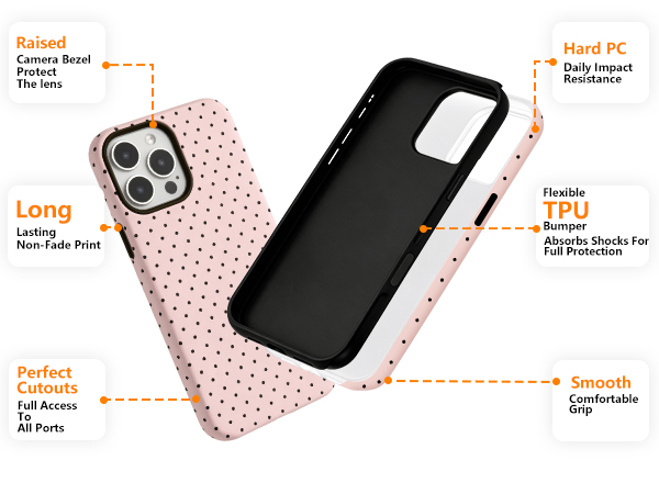 polka dot phone case