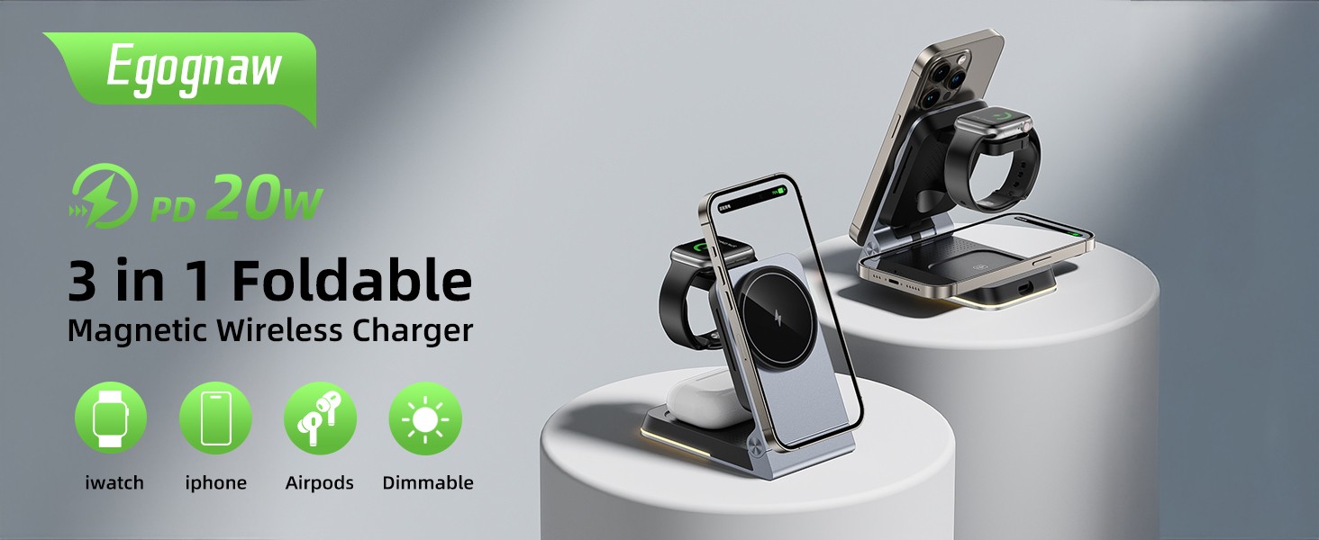 3 in 1 charging station apple,magsafe charger stand