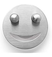 Dlilise Stainless Steel Smiley Face Sponge Daddy Holder, Brushed Silver Sink Caddy Organizer with...