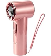 JIJAWA Portable Handheld Fan, 13000 RPM Motor, 3000mAh Battery, up to 12 Hours, LED Display, Mult...