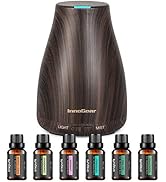 InnoGear Essential Oil Diffuser with Oils, 100ml Aromatherapy Diffuser with 6 Essential Oils Set,...