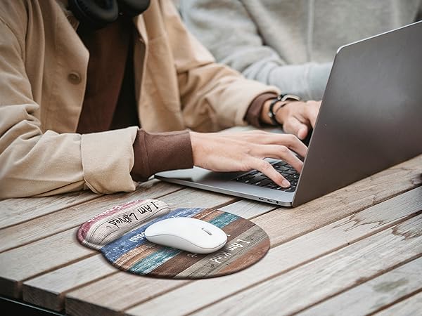 A Teacher's Best Friend: Gel Wrist Rest Mouse Pad to Ease Long Hours of Grading.