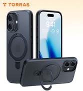 TORRAS Ostand Magnetic for iPhone 17 Case, Fit for MagSafe, 3X Military Drop Protection, Camera C...