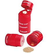 EZY DOSE 3 Compartment Pill Crusher, Cutter and Grinder, Daily Usage, Safely Cut Pills, Vitamins,...