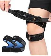 HiRui Dual Patella Knee Straps, Knee Brace Patella Stabilizer for Knee Pain Relief Running Tennis...