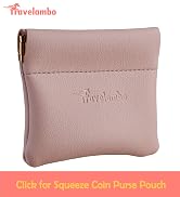 Travelambo Leather Squeeze Coin Purse Pouch Change Holder