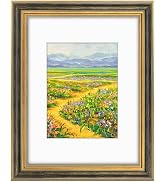 Golden State Art,9x12 Ornate Picture Frame for 6x8 Photo with Mat or 9 x 12 Prints without Mat, R...