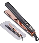 Negative Ion Nano Titanium Flat Irons for Black Women Hair,LURA Dual Voltage Hair Straighteners f...