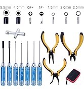 Hobbypark 11 in 1 Professional Multi RC Tools Kits Box Set Hex Driver Allen Keys Screwdriver Plie...