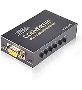 eKL VGA to AV Adapter Converter Box VGA Input Composite RCA S-Video VGA Output Computer PC Laptop...