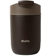 OutIn Travel Tumbler, Outdoor Insulated Coffee Tumbler with Leak-Proof Flip Lid, 12 oz Stainless ...