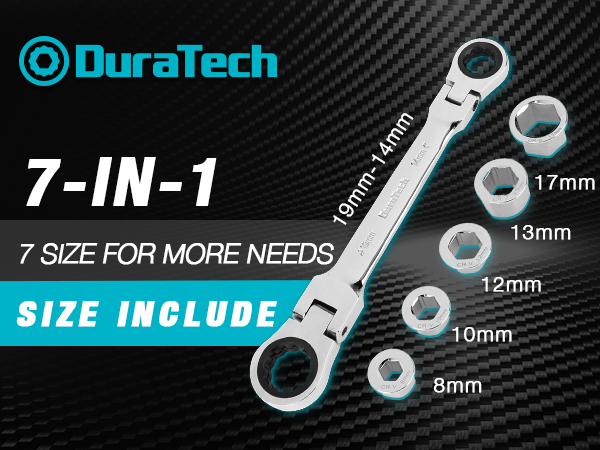 Metric 21mm 19mm ratcheting wrench box end wrench set small thin wrench set Flex Head wrench set