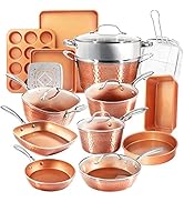 Gotham Steel Nonstick Pots and Pans Set Non Stick frying Pan kitchen cookware set stainless cooking