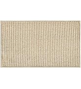 Artoid Mode Camel and Beige Machine Washable Non Slip Doormat,Soft Absorbent and Stain Resistant ...