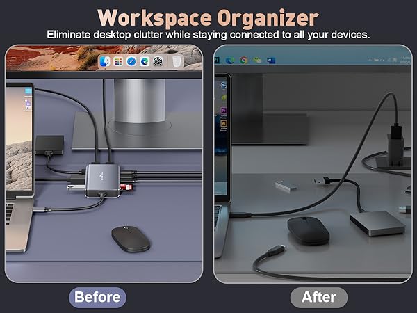 laptop docking station dual monitor