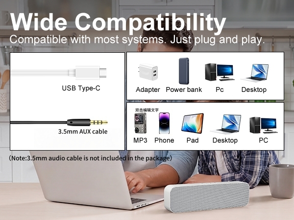 Wide compatibility computer speaker