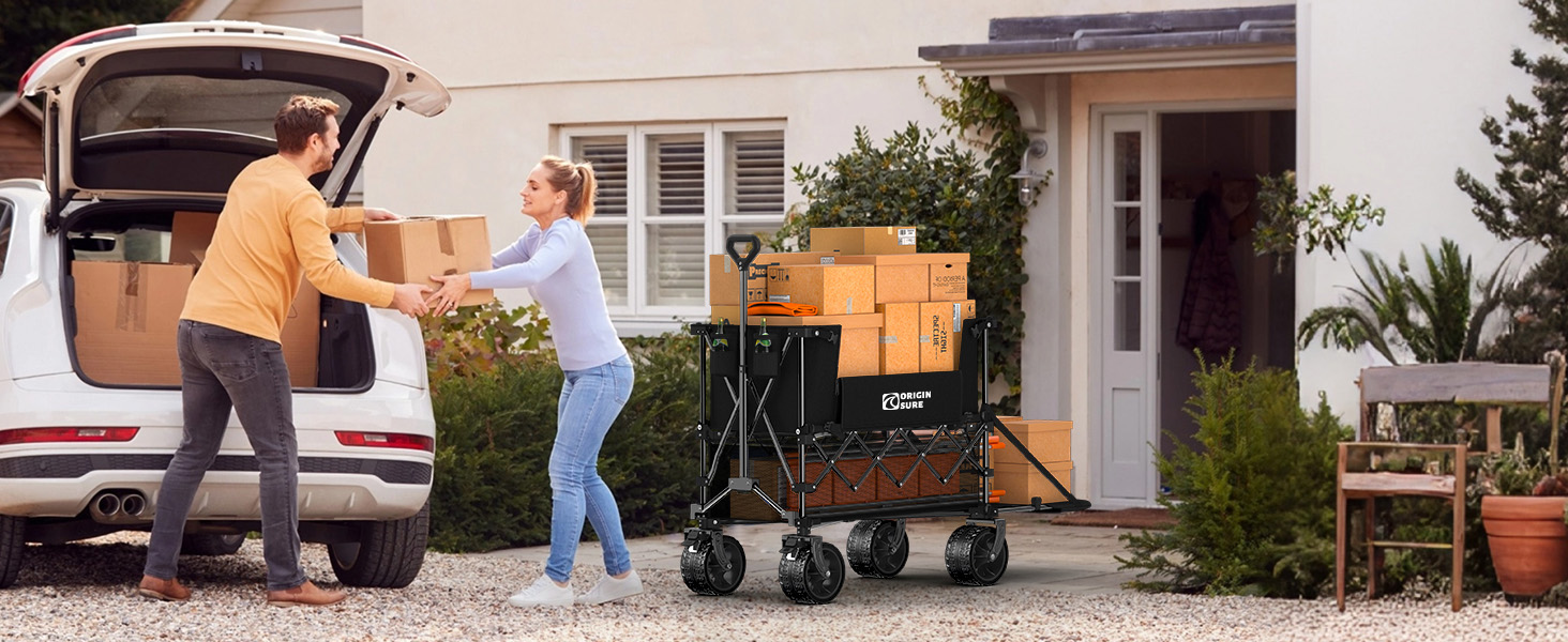 perfect for carrying groceries from garage to our apartment in one trip