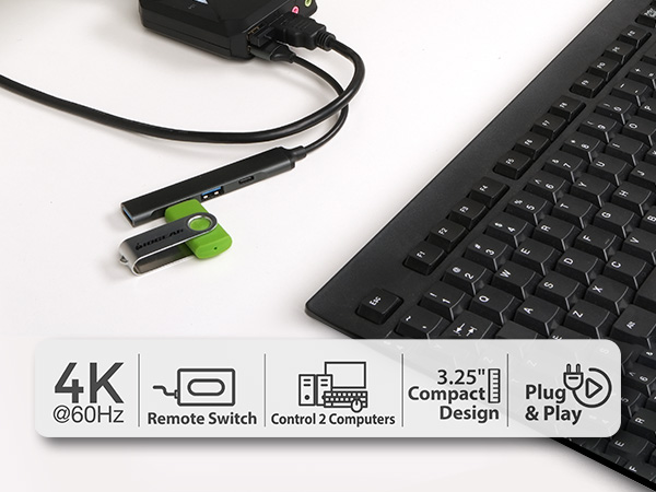 GCS92HU - 2-Port 4K HDMI Switch 2