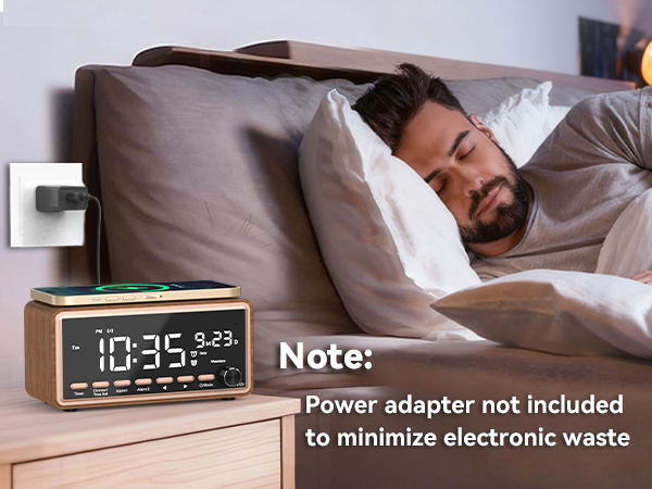 alarm clock with wireless charger